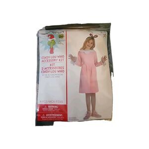 NEW CINDY-LOU WHO The Grinch 4-Piece Accessory Kit Costume Kit Kids Children